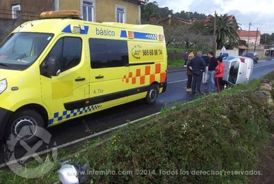 FERIDO LEVE TRAS SARSE DA VA CO SEU TURISMO NA PROBA-A GUARDA