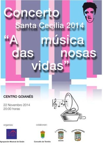 CONCERTO DE SANTA CECILIA ESTE SBADO EN GOIN