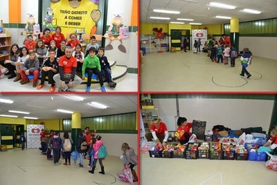 ALUMNOS DEL CEIP MANUEL RODRGUEZ SINDE DE A GUARDA RECOLECTAN 200KG DE ALIMENTOS PARA LAS FAMILIAS MS NECESITADAS