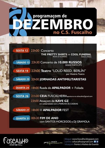 PROGRAMAOM DO FUSCALHO PARA O MS DE DEZEMBRO