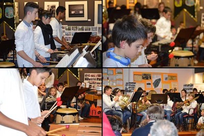 A ESCOLA DE MSICA DA AGRUPACIN MUSICAL DE GOIN OFRECEU A SA AUDICIN DE NADAL