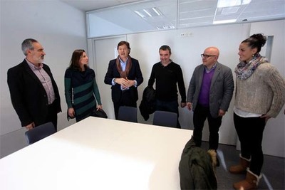 LETE LASA RECIBE OS MEMBROS DO EQUIPO MECALIA ATLTICO GUARDS QUE PARTICIPARON NO CAMPIONATO EUROPEO 2014 DE BALONMN