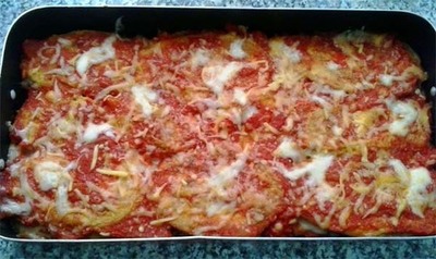 RECETA: LASAA DE BERENJENA CON SALSA DE TOMATE