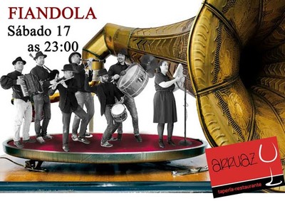 ACTUACIN DE FIANDOLA O SBADO 17 DE XANEIRO NO RESTAURANTE-TAPERA ARRUAZ DE A GUARDA