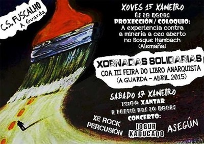 ACTIVIDADES PROGRAMADAS NO CS FUSCALHO DE A GUARDA PARA O 15 E 17 DE XANEIRO DE 2015