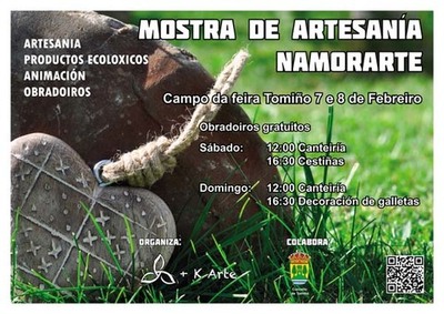+ K ARTE ORGANIZA A MOSTRA DE ARTESANA NAMORARTE O 7 E 8 DE FEBREIRO EN TOMIO