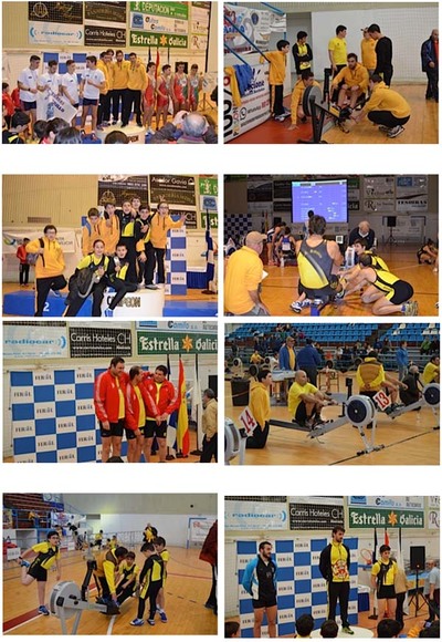 C.R.  ROBALEIRA GRAN TRIUNFADOR NO CAMPIONATO GALEGO DE REMO ERGMETRO