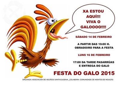FESTA DO GALO 2015 O 14 e 16 DE FEBREIRO EN MOUGS - OIA