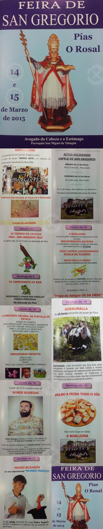 FEIRA DE SAN GREGORIO DO 7  15 DE MARZO DE 2015 EN PAS - O ROSAL