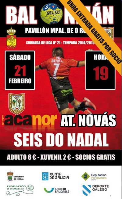 EL ACANOR ATL. NOVS SE ENFRENTA ESTE SBADO AL SEIS DO NADAL