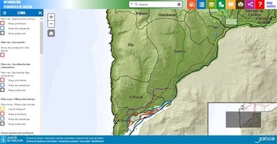 VISOR XEOGRFICO WEB SOBRE OS ESPAZOS NATURAIS E A BIODIVERSIDADE DE GALICIA