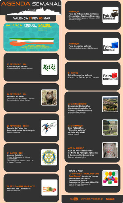 AGENDA SEMANAL VALENCA DO MINHO 27 FEVEREIRO-5 MARO 2015