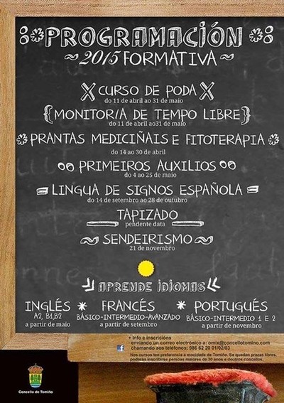 PROGRAMACIN FORMATIVA 2015 NA OMIX DE TOMIO