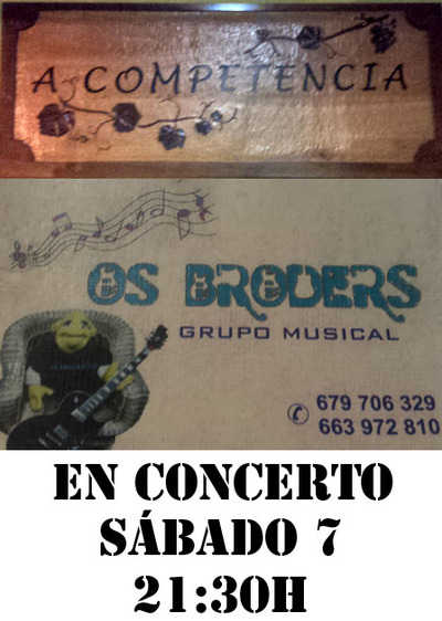 CONCERTO DE OS BRODERS ESTE SBADO NA COMPETENCIA - O ROSAL