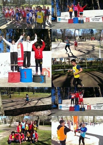 PARTICIPACIN DE DEPORTISTAS DO SAN XEROME NO CAMPIONATO GALEGO DE CAMPO A TRAVS DE FEGADA