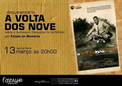 PROXECCIN DE -A VOLTA DOS NOVE- HOXE VENRES NO FUSCALHO