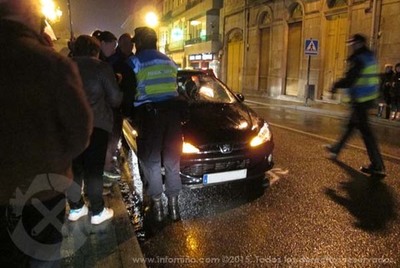 UN PEN RESULTA FERIDO NUN ATROPELO NA AV. GALICIA DE A GUARDA