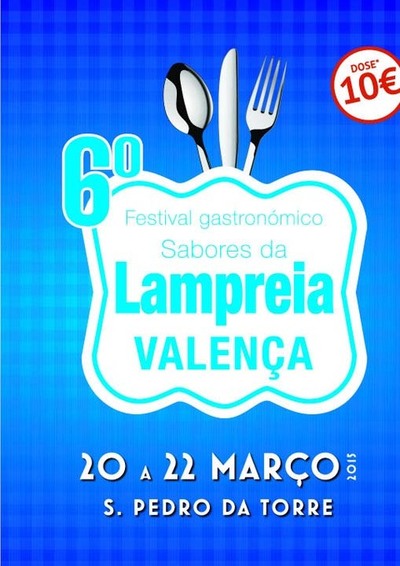 1000 LAMPREIAS EM VALENA, PARA APRECIADORES, A 10 EUROS A DOSE, NO FESTIVAL GASTRONMICO