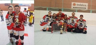 VIGO BLUERINGED PROCLMASE CAMPIN NACIONAL DE STREET HOCKEY CON DOUS GUARDESES NAS SUAS FILAS