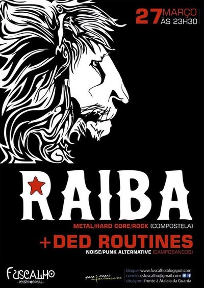 CONCERTO DE RAIBA E DED ROUTINES O 27 DE MARZO NA GUARDA