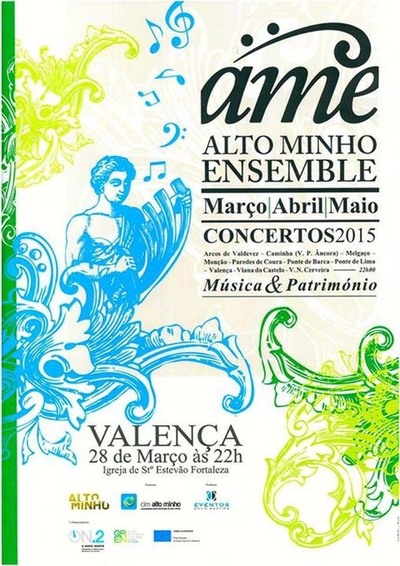 CONCERTOS ALTO MINHO ENSEMBLE O 28 DE MARO EM VALENA DO MINHO