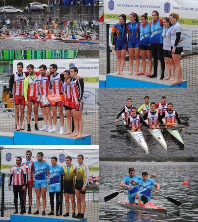 EL KAYAK TUDENSE Y RA DE ALDN, GANAN EL GALLEGO DE BARCOS DOBLES