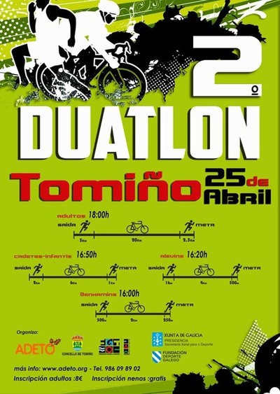 II DUATLON POPULAR DE TOMIO O SBADO 25 DE ABRIL