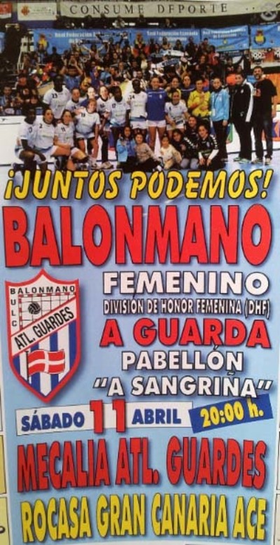 EL ATL. GUARDS RECIBE ESTE SBADO AL ROCASA GRAN CANARIA ACE