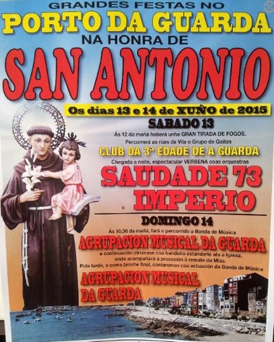 FESTAS NA HONRA DE SAN ANTONIO DO 13  14 DE XUO NA GUARDA