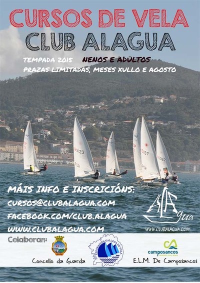CLASES DE VELA CLUB ALAGUA 2015 NA GUARDA