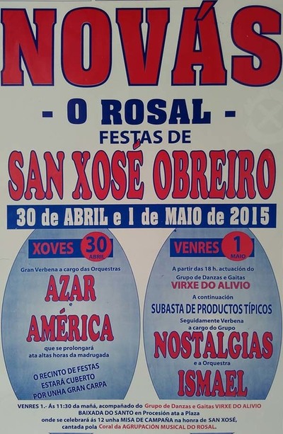FESTAS NA HONRA DE SAN JOS OBRERO EN NOVS - O ROSAL
