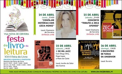 CERVEIRA VIVE FESTA DO LIVRO E DA LEITURA DURANTE SEIS DIAS