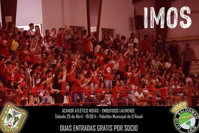 -DOS ENTRADAS POR SOCIO- PARA LLENAR EL PABELLN DEL ROSAL ESTE SBADO EN EL ENCUENTRO ENTRE EL NOVS Y EL LALN