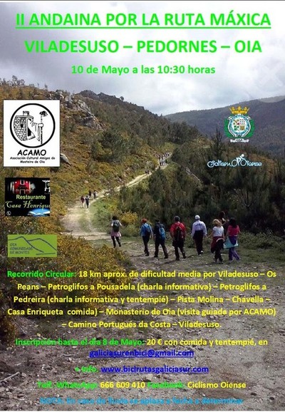 II ANDAINA POR LA RUTA MAXICA DE OIA EL DOMINGO 10 DE MAYO