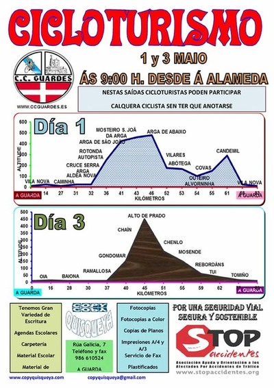 SADAS CICLOTURISMO CO CLUBE CICLISTA GUARDS O DOMINGO 1 E 3 DE ABRIL