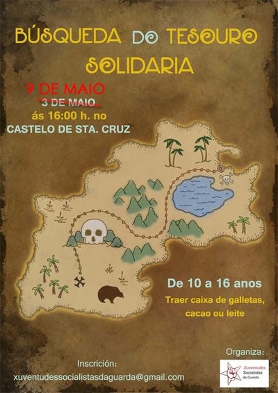 BUSQUEDA DO TESOURO SOLIDARIA O SBADO 9 DE MAIO NA GUARDA