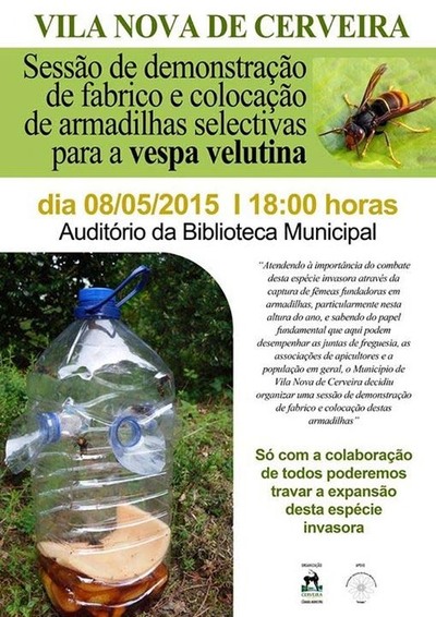 SESSAO DE DEMOSTRAAO DE FABRICO E COLOCAAO DE ARMADILHAS SELECTIVAS PARA A VESPA VELITINA