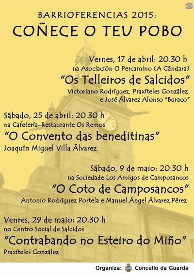 A TERCEIRA BARRIOFERENCIA DESTE SBADO TRATAR SOBRE A HISTORIA E AS PECULIARIDADES DA PARROQUIA DE CAMPOSANCOS