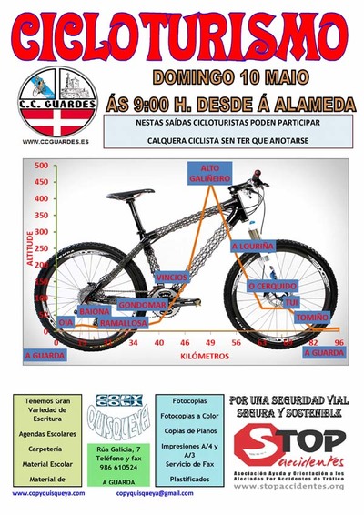 SADAS CICLOTURISMO CO CLUBE CICLISTA GUARDS O DOMINGO 10 DE MAYO
