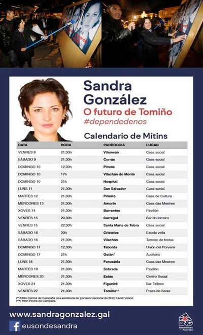 O BNG DE TOMIO ARRANCA A CAMPAA APOIADO POLOS SEUS MILITANTES E SIMPATIZANTES