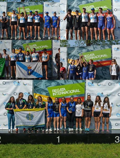 EL CLUB REMO DO MIO-TUI CONQUISTA COIMBRA AL CONSEGUIR DIEZ MEDALLAS EN SU PRESTIGIOSA REGATA INTERNACIONAL