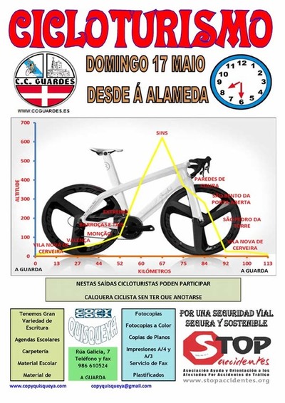 SADAS CICLOTURISMO CO CLUBE CICLISTA GUARDS O DOMINGO 17 DE MAYO