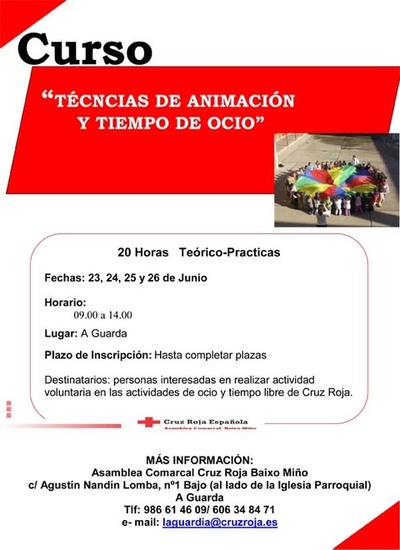 LTIMAS PLAZAS PARA EL CURSO  CURSO DE TCNICAS DE ANIMACIN Y TIEMPO DE OCIO