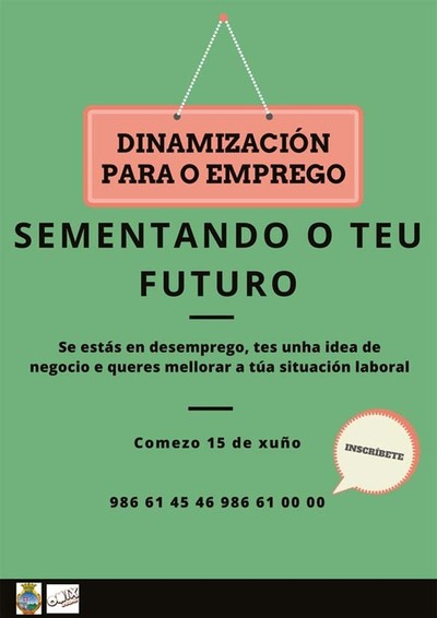 ABRE A INSCRIPCIN PARA PARTICIPAR NO CURSO -SEMENTA O TEU FUTURO: DINAMIZACIN DE EMPREGO- NA GUARDA