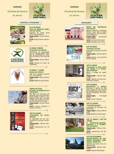 AGENDA SEMANAL VILANOVA DE CERVEIRA 23-24 MAIO 2015