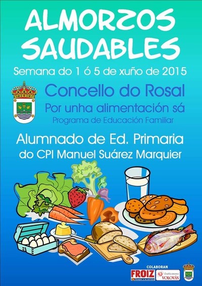 MIS DE 200 ALUMNOS DO ROSAL PARTICIPAN NA ACTIVIDADE ALMORZOS SAUDABLES 2015