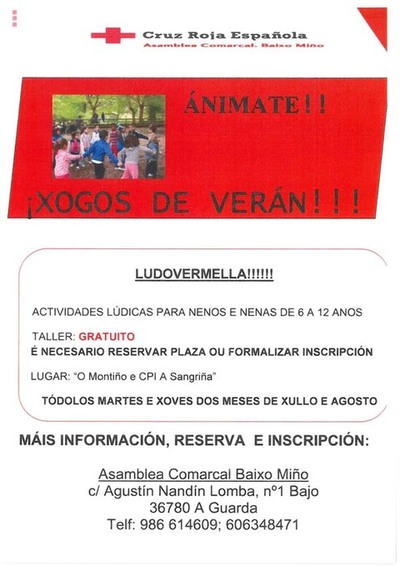 LUDOVERMELLA - XOGOS DE VERN EN XULLO E AGOSTO NA GUARDA