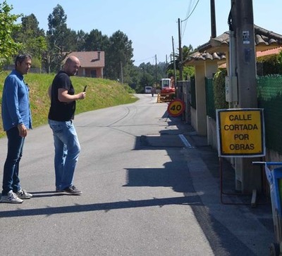O CONCELLO DE TOMIO  INICIA AS OBRAS DE SANEAMENTO NO  BARRIO DE SAN BENITO