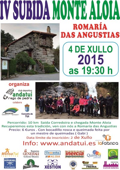 IV SUBIDA MONTE ALOIA ROMARA DAS ANGUSTIAS O 4 DE XULLO DE 2015