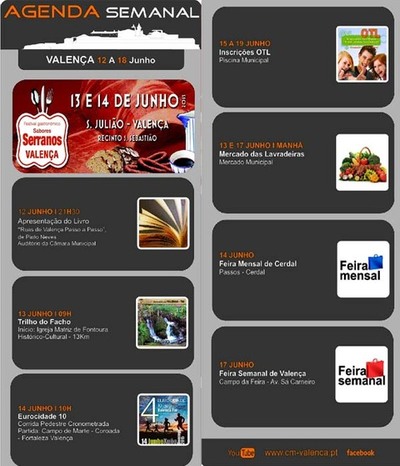 AGENDA SEMANAL VALENCA DO MINHO 12-18 JUNHO 2015